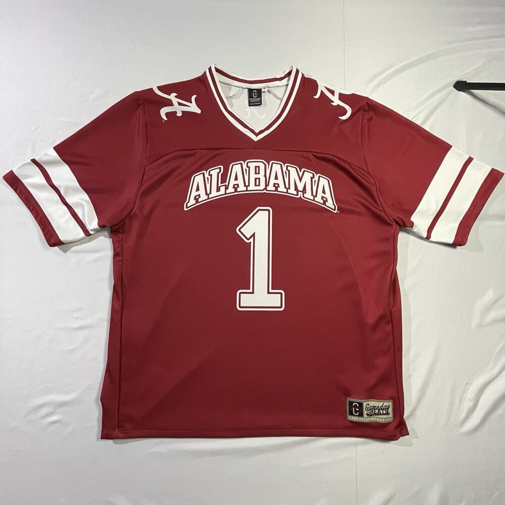 GameDay Greats NCAA Alabama Crimson Tide #1 Red Home Football Jersey Men’s XL - Picture 9 of 9
